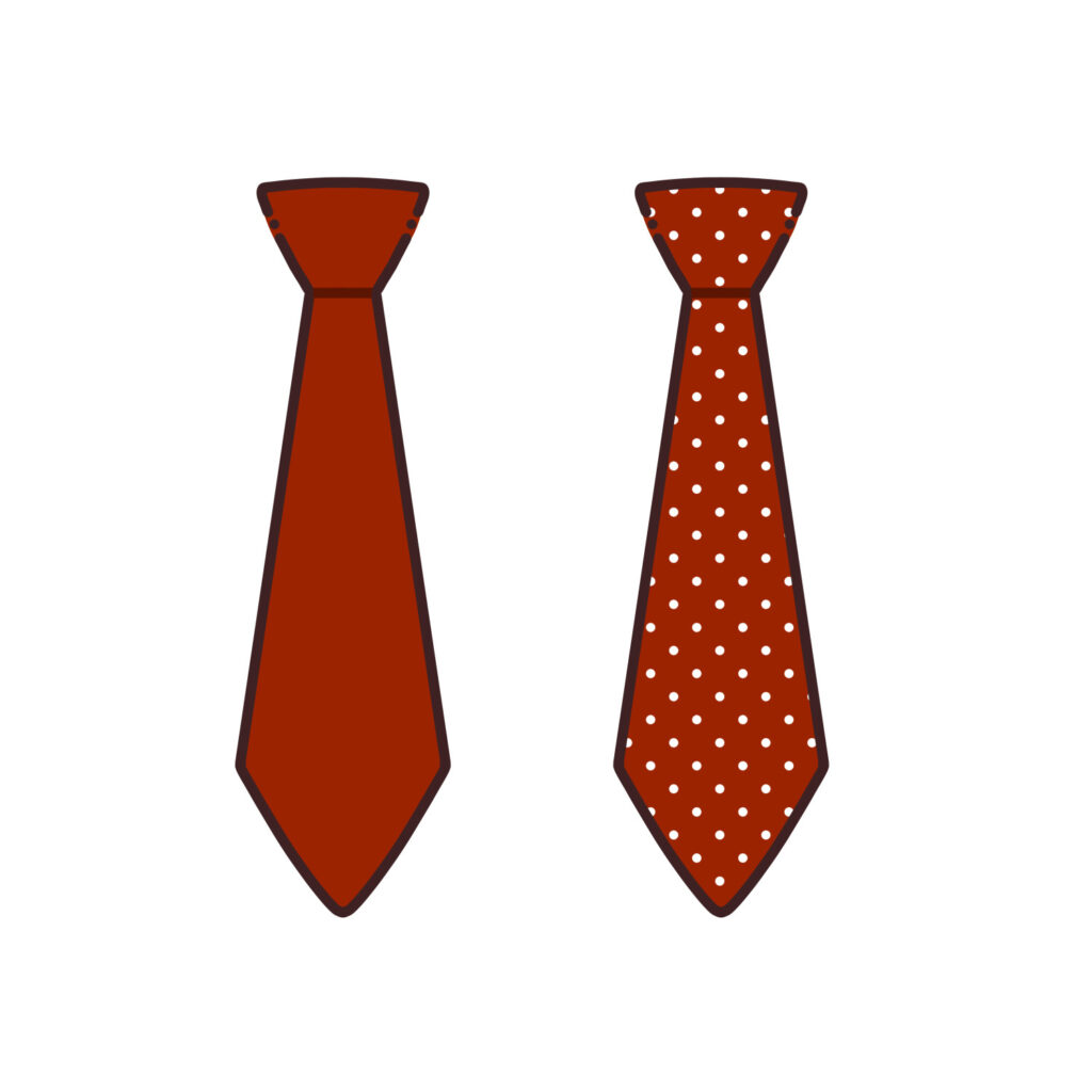 赤いネクタイのイラスト
