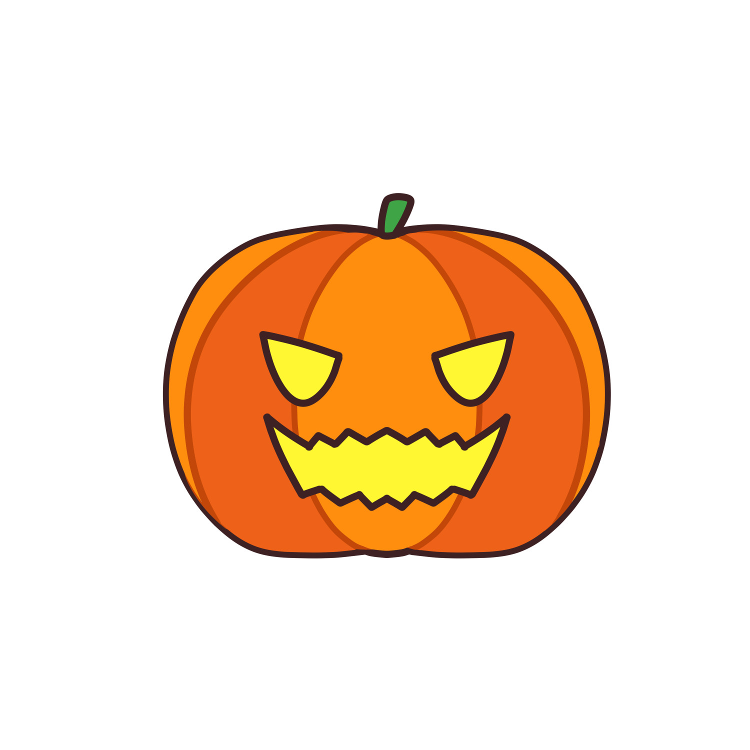 ハロウィンカボチャのイラスト