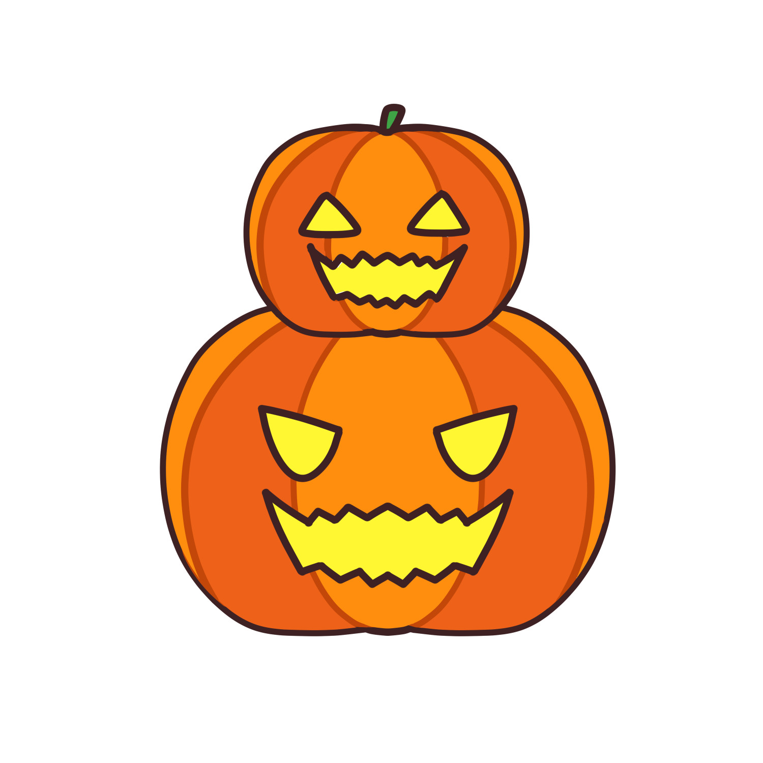 ハロウィンカボチャのイラスト3