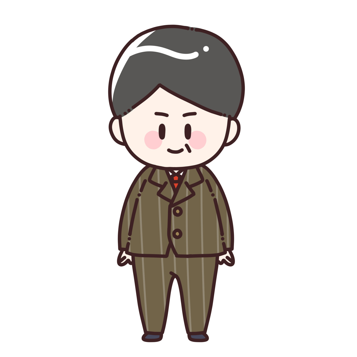 スーツを着た男性のイラスト3