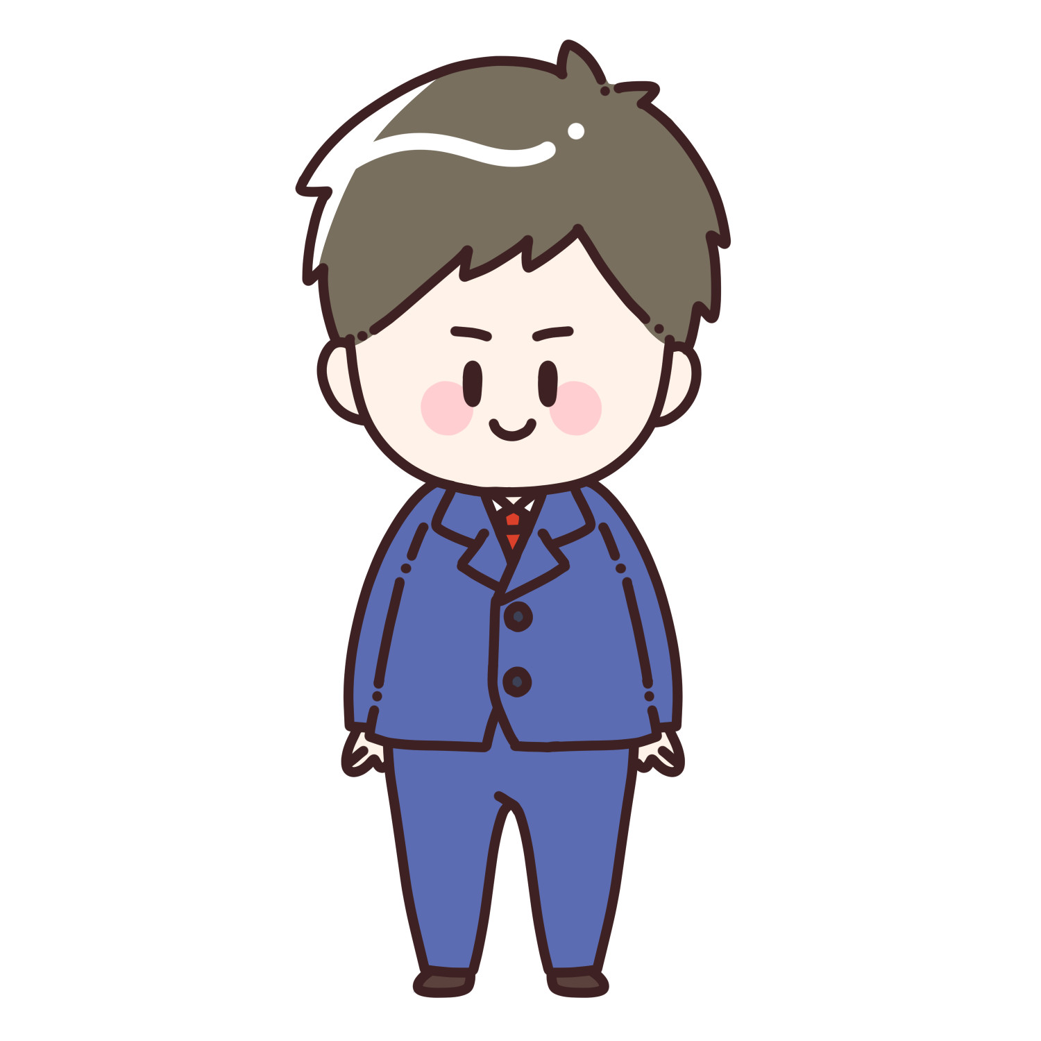 スーツを着た男性のイラスト4