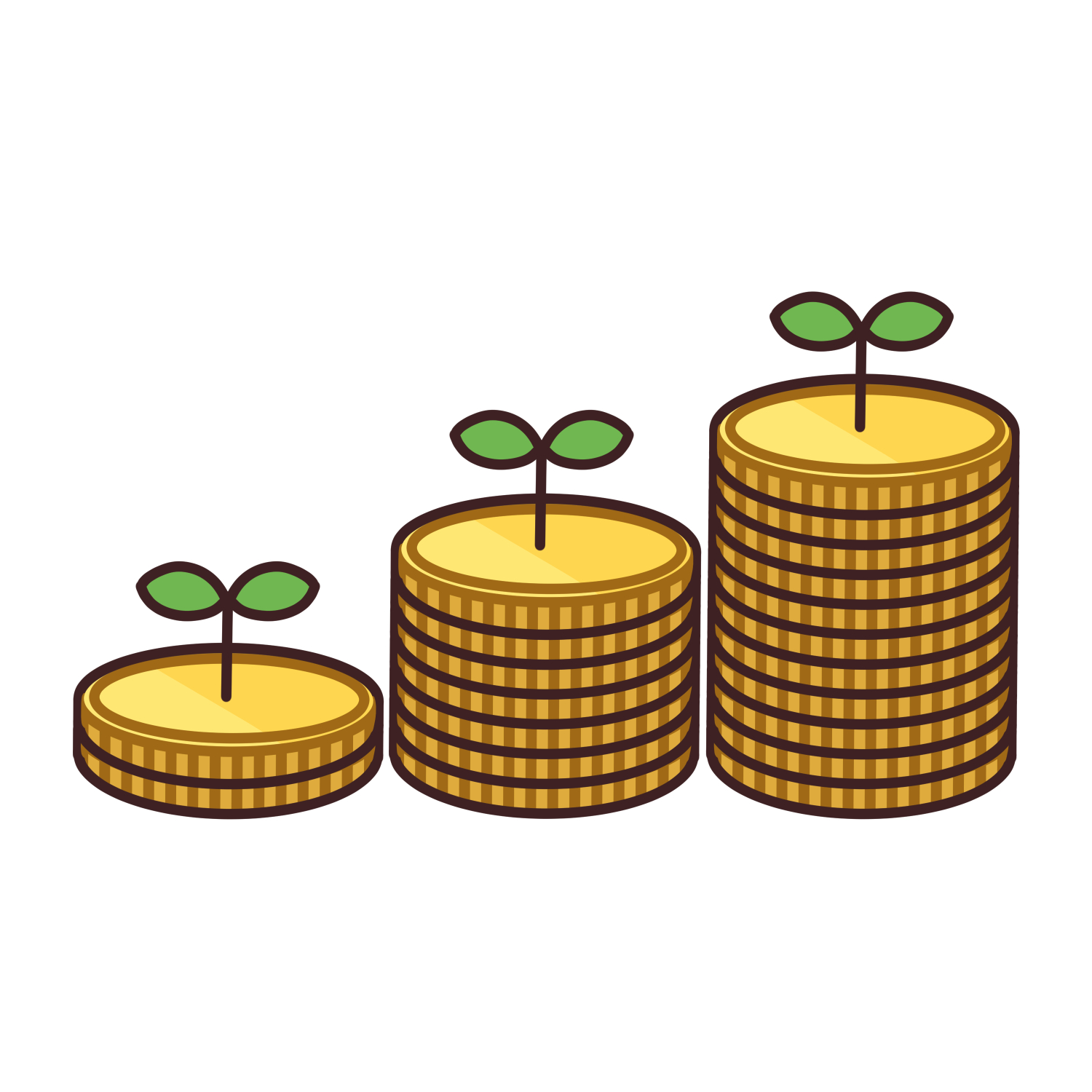 増えるお金のイラスト