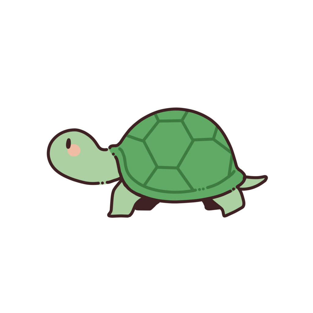 亀のイラスト｜長寿・敬老の日・縁起物の動物素材