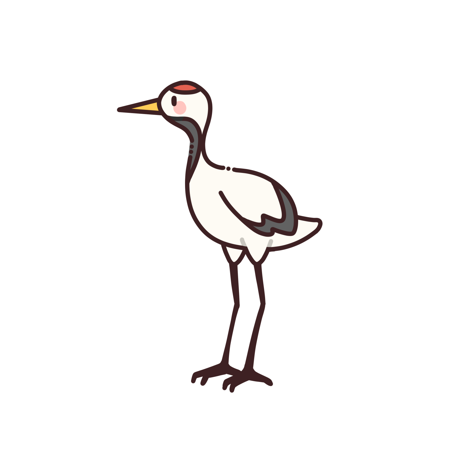 鶴のイラスト｜長寿・敬老の日・縁起物の和風素材